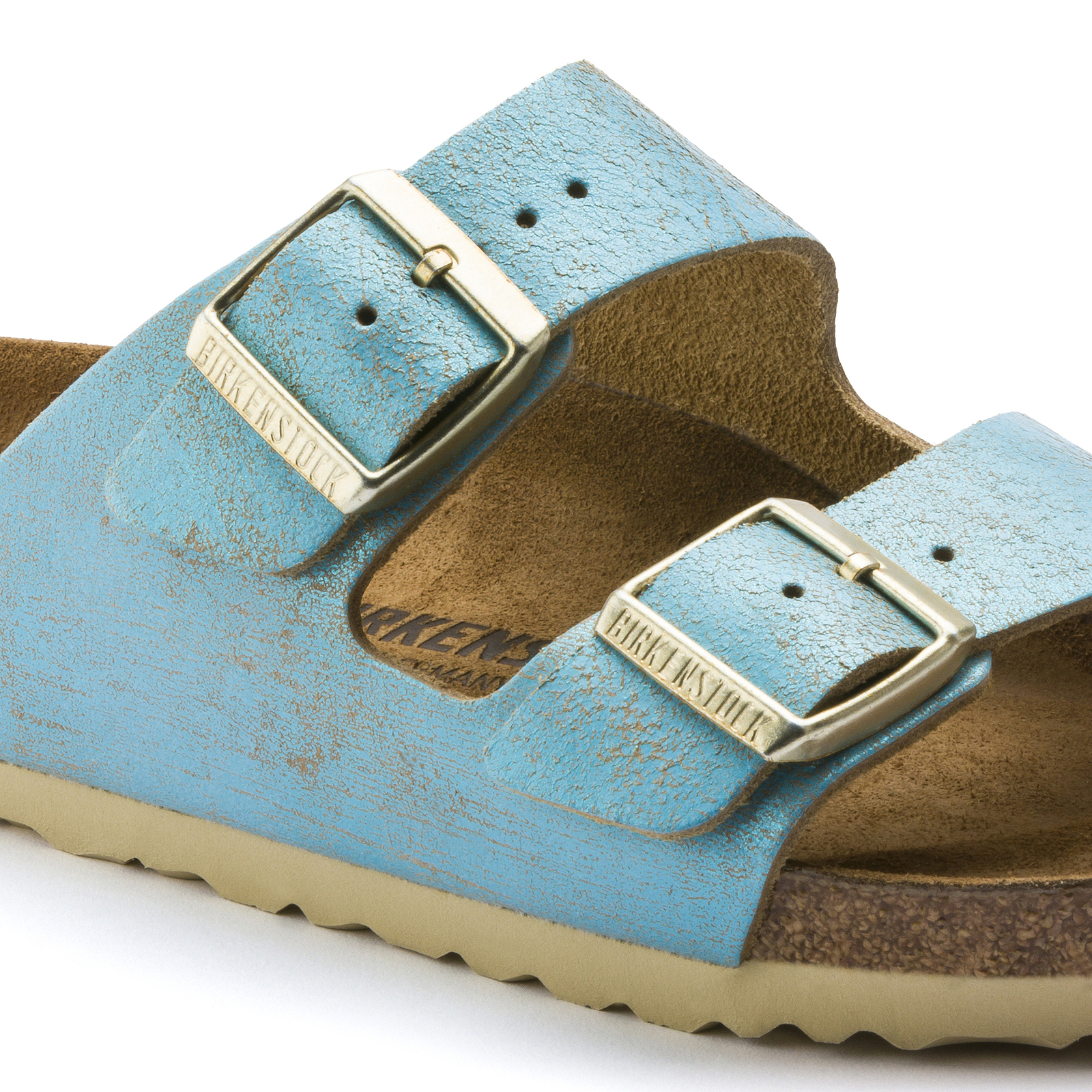 birkenstock aqua blue