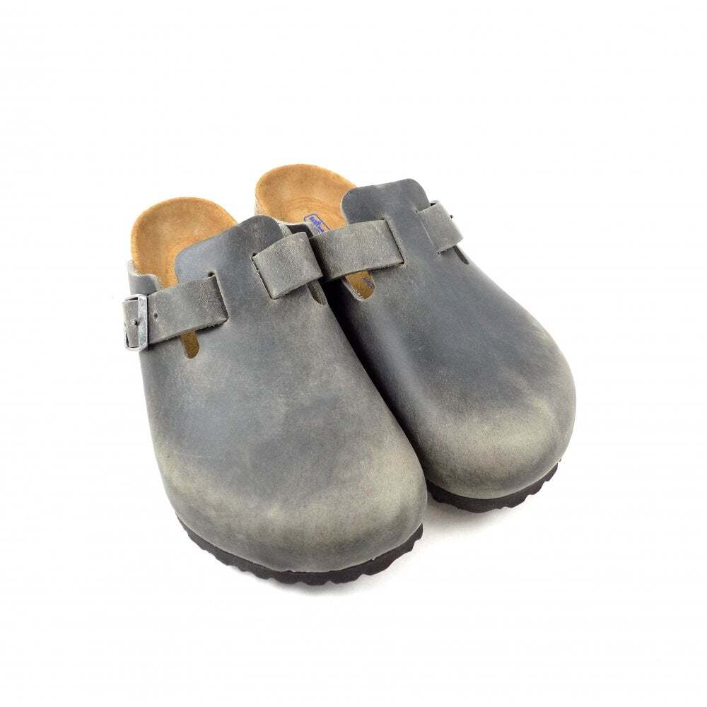 birkenstock boston iron oiled leather