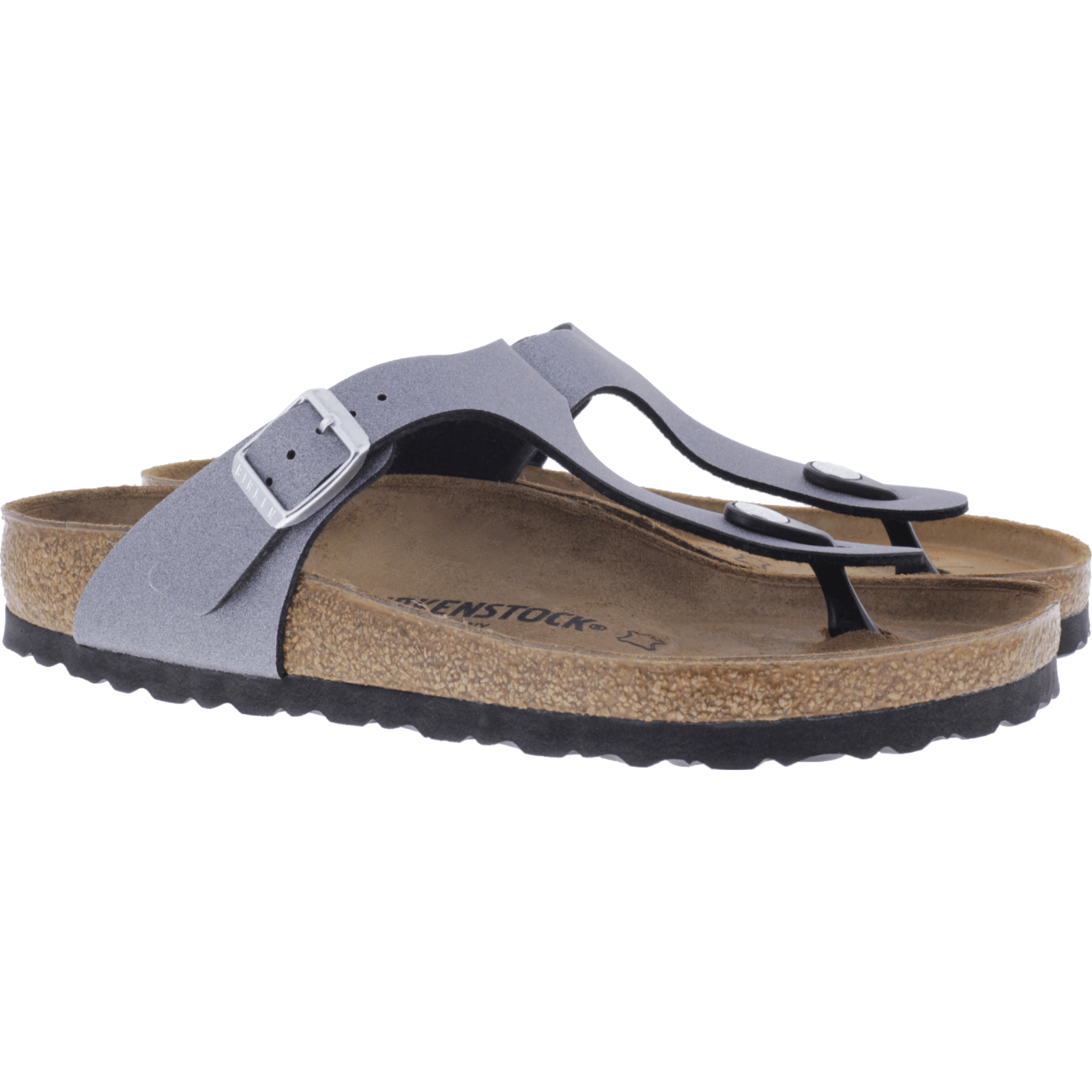 birkenstock gizeh icy metallic anthracite