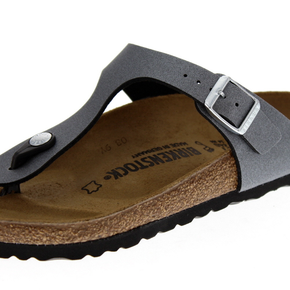 birkenstock gizeh icy metallic anthracite