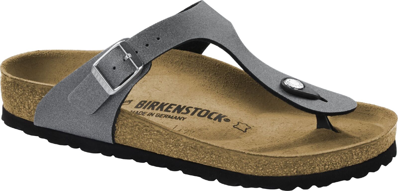 birkenstock gizeh icy metallic anthracite