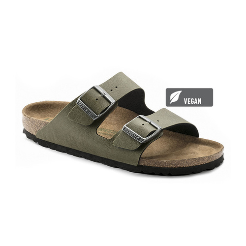 birkenstock arizona pull up stone vegan