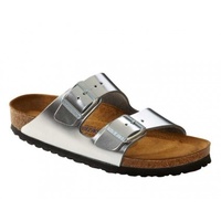 ARIZONA NL METALLIC SILVER SOFT FOOTBED